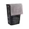Mind Reader 60L Black Ventilated Slim Laundry Hamper with Cut Out Handles & Hinged Lid
